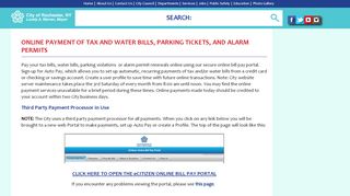 
                            10. Online Payment of Tax and Water Bills, Parking ... - City of Rochester