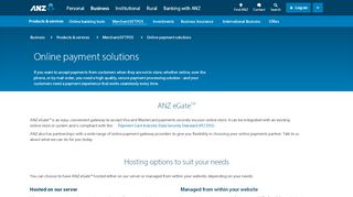 
                            5. Online payment solutions | eGate | ANZ