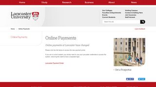 
                            2. Online Payments | Lancaster University