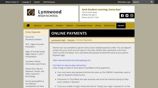 
                            8. Online Payments - Lynnwood High