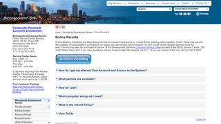 
                            7. Online Permitting - City of Minneapolis