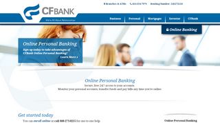 
                            11. Online Personal Banking - CFBank