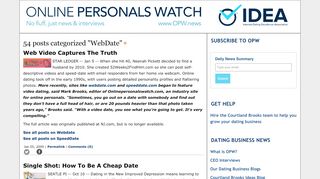 
                            9. Online Personals Watch: News on the Online Dating Industry ...