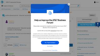 
                            2. online phone portal - How do I access the online p... - AT&T ...