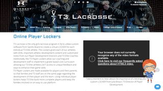 
                            3. Online Player Lockers - T3 Lacrosse