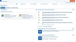 
                            2. Online-Portal - Hochschule Niederrhein