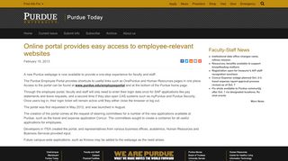 
                            3. Online portal provides easy access to employee ... - Purdue University