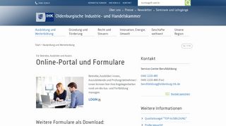 
                            4. Online-Portal und Formulare - IHK Oldenburg