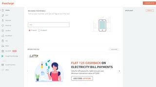 
                            9. Online Prepaid Mobile Recharge on FreeCharge