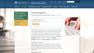 
                            3. Online Programs | Advanced Academic Programs | Johns Hopkins ...