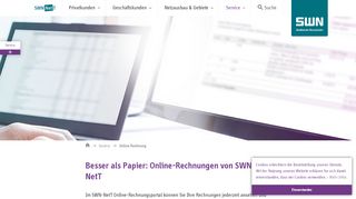 
                            8. Online Rechnung · SWN-NetT Glasfaser · Natürlich …