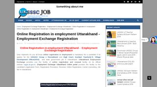 
                            4. Online Registration in employment Uttarakhand - Employment ...
