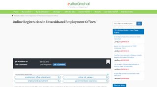 
                            2. Online Registration in Uttarakhand Employment Offices