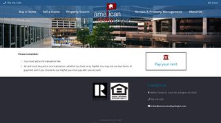 
                            5. Online Rent Payment - American Realty Arlington