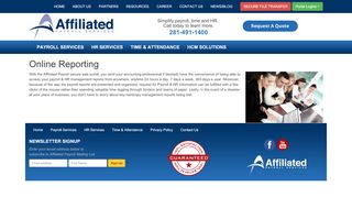 
                            7. Online Reporting – Affiliated Payroll Service