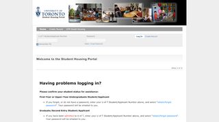 
                            2. Online Residence Portal - Welcome to the Student Housing Portal