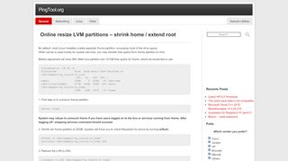 
                            9. Online resize LVM partitions – shrink home / extend root