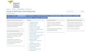 
                            3. Online Resources - LibGuides - National College of Ireland