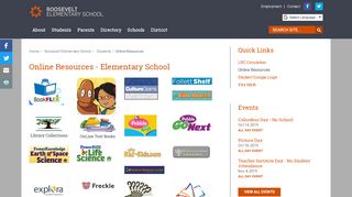 
                            8. Online Resources Roosevelt Elementary School | Students