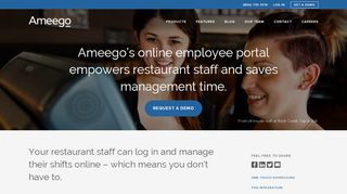 
                            8. Online Restaurant Employee Portal - Ameego