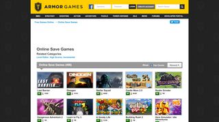 
                            4. Online Save Games | Armor Games