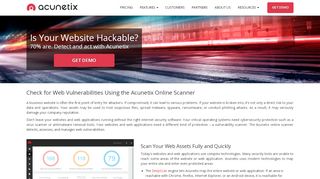 
                            3. Online Scanner with Free Network Scans | Acunetix