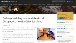 
                            4. Online scheduling now available for all Occupational Health Clinic ...