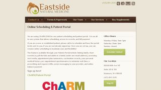 
                            9. Online Scheduling & Patient Portal - Eastside Natural Medicine