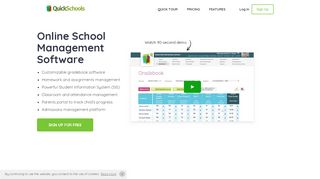 
                            3. Online School Management Software - QuickSchools