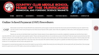 
                            5. Online School Payment (OSP) Procedures – Country Club Middle ...