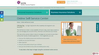 
                            2. Online Self-Service Center - AICPA Insurance Programs