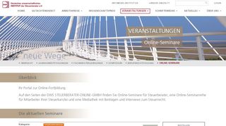 
                            6. Online-Seminare | dws-institut.de