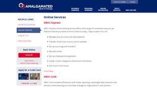 
                            4. Online Services - Amalgamated Bank of Chicago