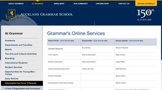 
                            1. Online Services » Auckland Grammar School