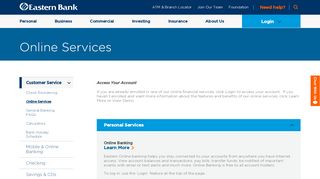 
                            2. Online Services | Eastern Bank