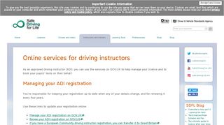 
                            3. Online services for driving instructors | DVSA - Safe ...