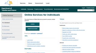 
                            4. Online Services for individuals - Tax.ny.gov