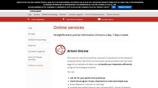 
                            3. Online Services for Shipment Monitoring & Management | Artoni