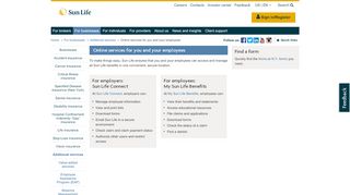 
                            1. Online services for you and your employees - Sun Life Financial