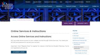 
                            2. Online Services & Instructions | Austin Community College ...