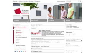 
                            6. Online Services, PRIMUSS, HM-Account - Hochschule München