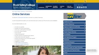
                            2. Online Services - Rock Valley College