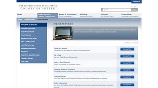
                            5. Online Services | Superior Court of California, County of Sutter