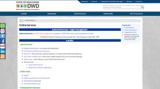 
                            7. Online Services - Wisconsin Department of Workforce ...