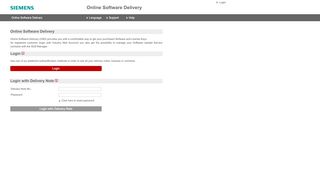 
                            3. Online Software Delivery - Login - Industrial Automation