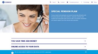 
                            6. Online special pension plan – Zurich Switzerland