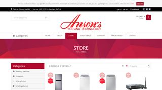 
                            2. Online Store | Ansons