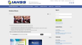 
                            8. Online Store - International Association for Healthcare ... - IAHSS