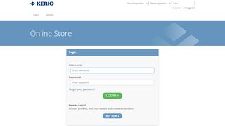 
                            3. Online store - Kerio Technologies