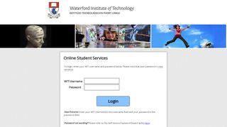 
                            7. Online Student Services Login Page - Wit